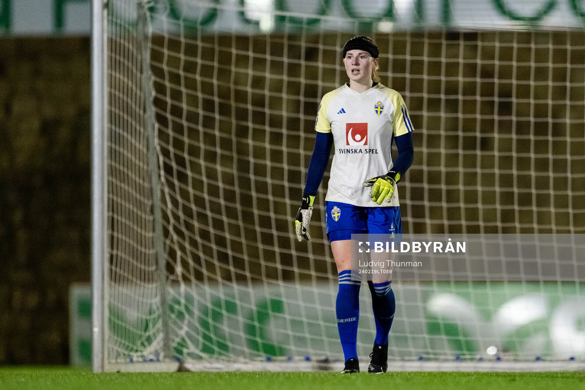 Goalkeeper Tove Enblom of the women's national football