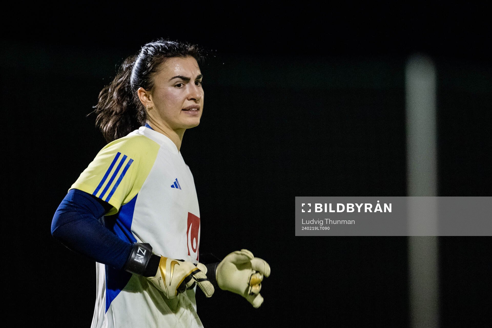 Goalkeeper Zecira Musovic of the women's national football