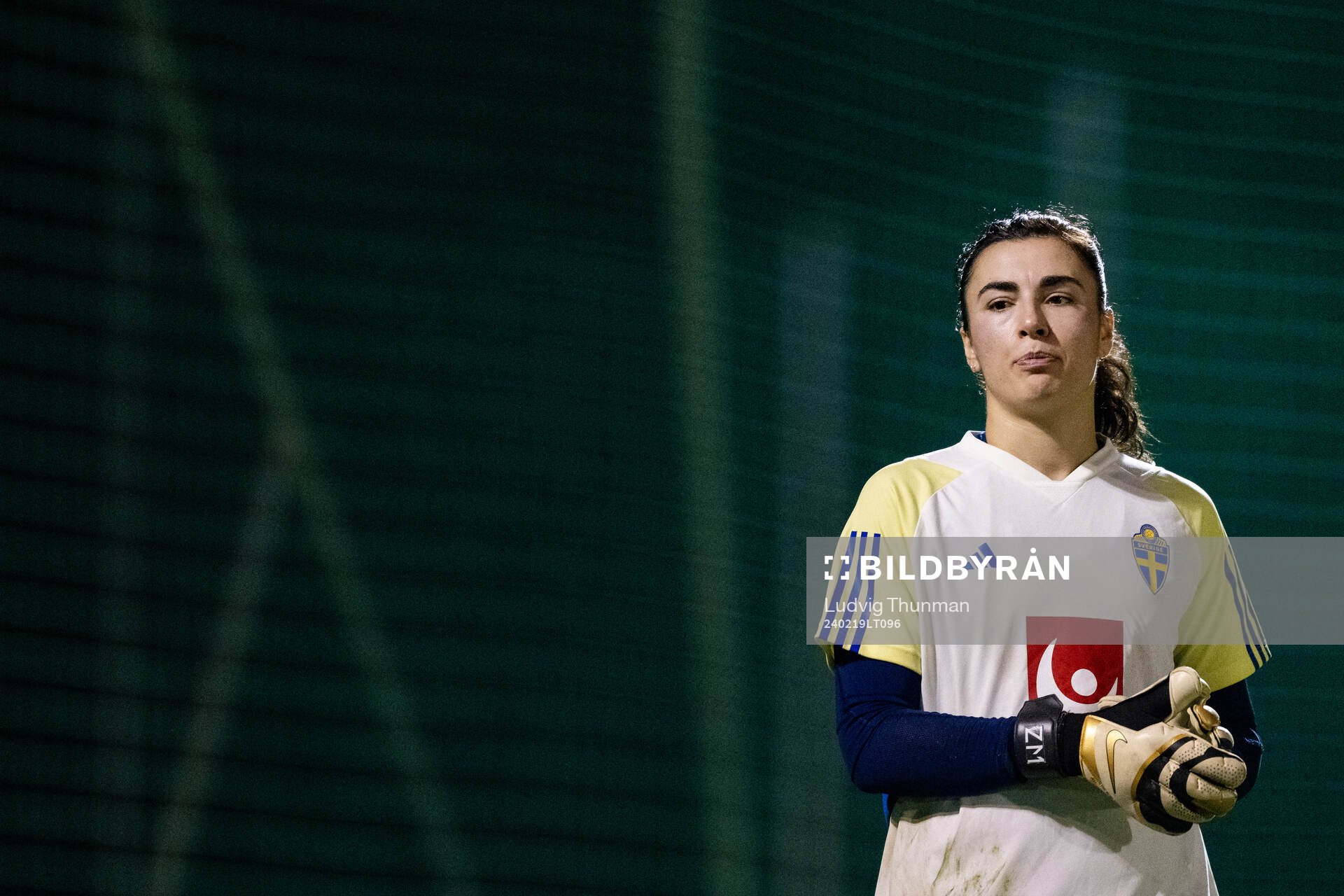 Goalkeeper Zecira Musovic of the women's national football