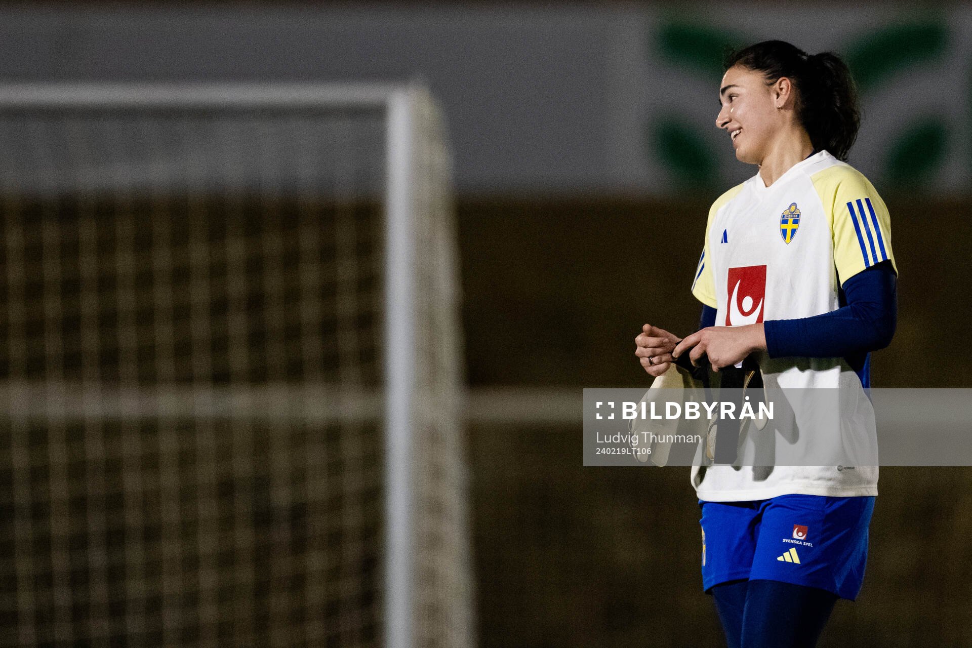 Goalkeeper Zecira Musovic of the women's national football