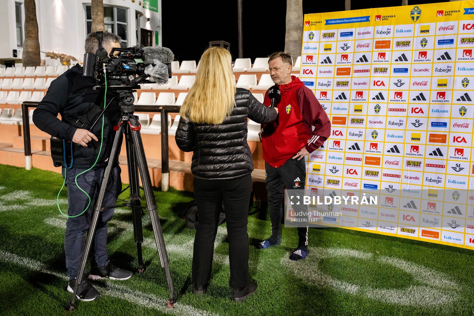 Head coach Peter Gerhardsson of the women's national