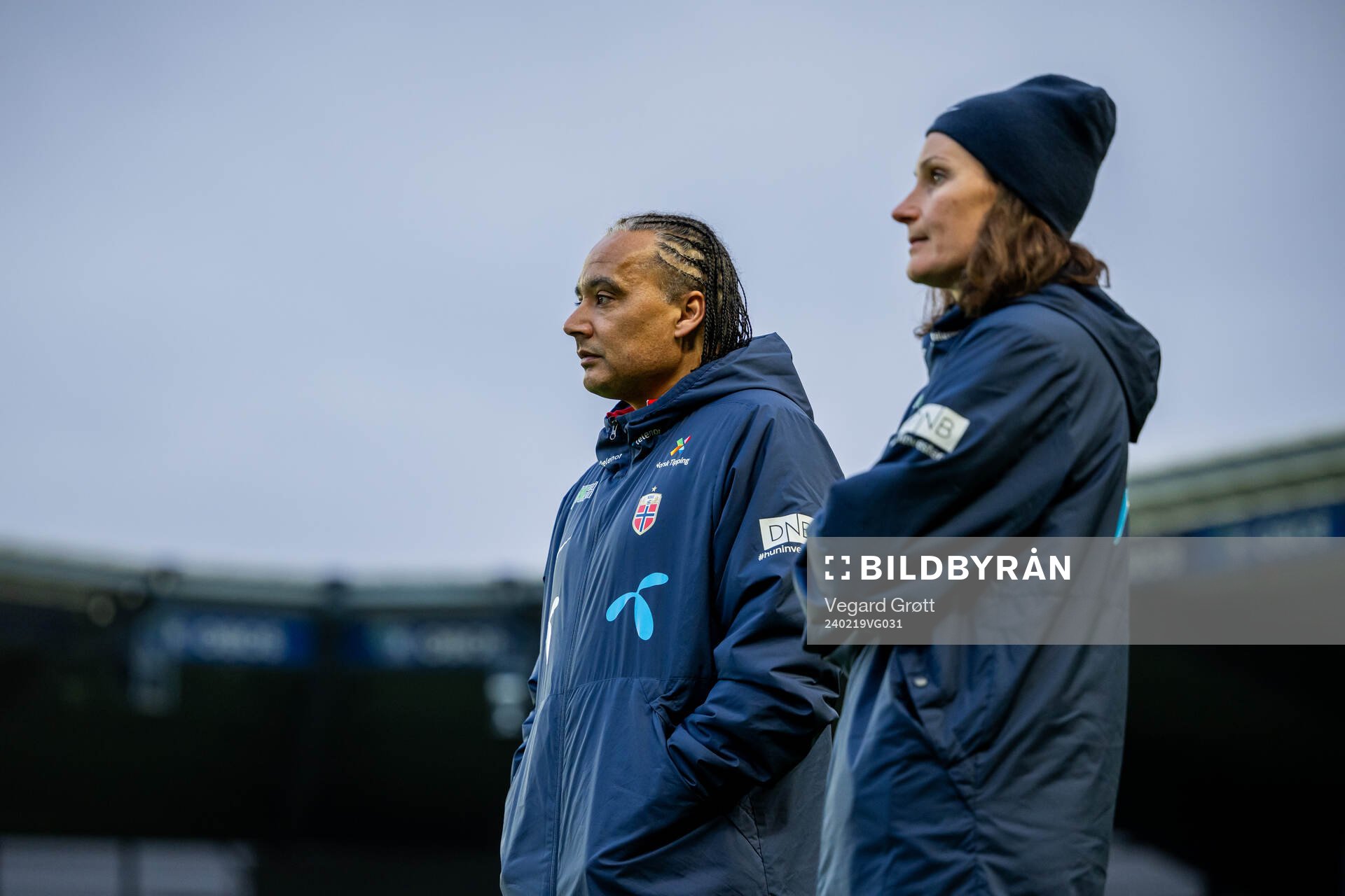 Lee Skyrme, assistant coach, and Ingvild Stensland,