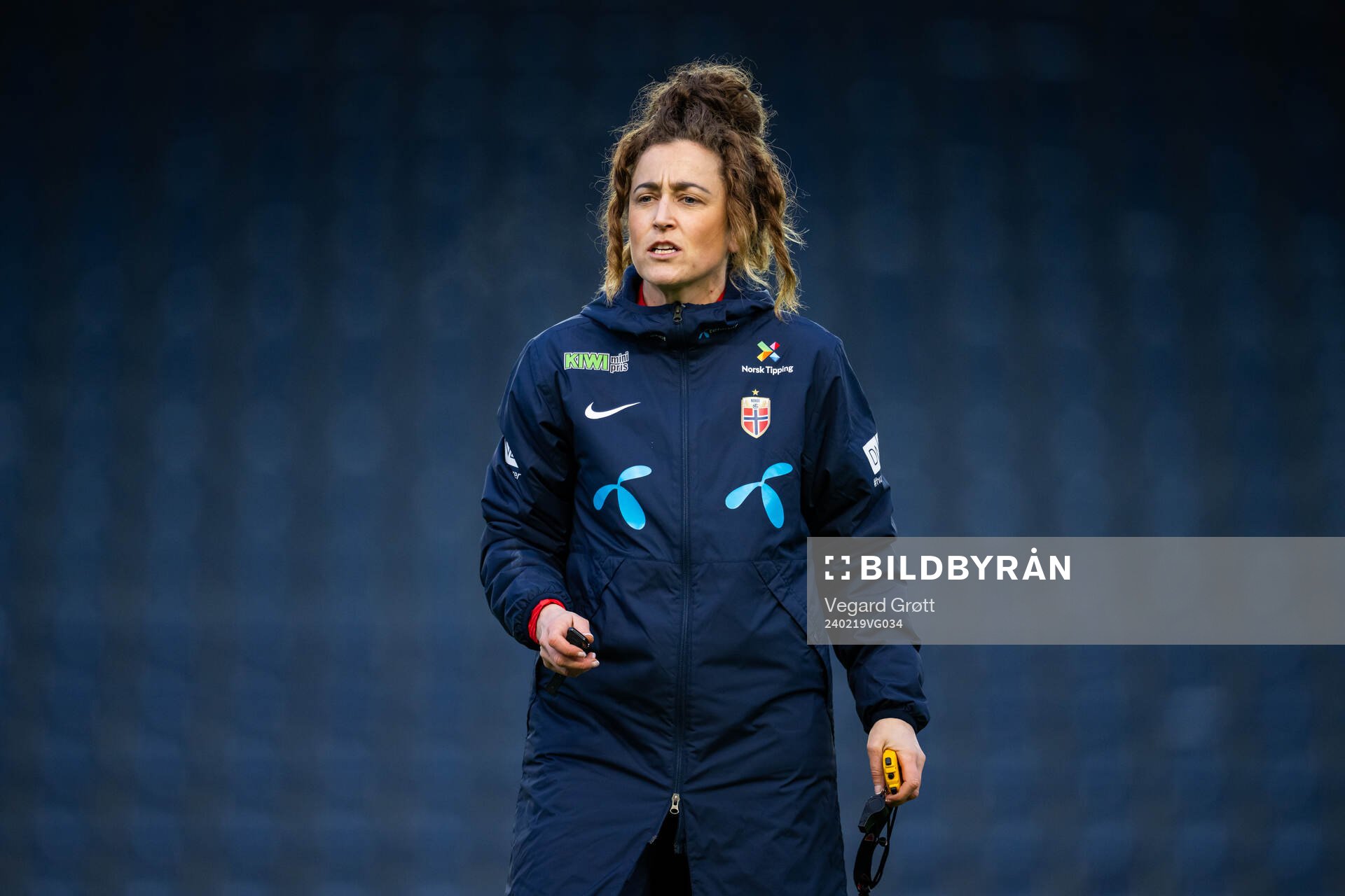 Frankie Hunter, fitness coach of the Norwegian women's