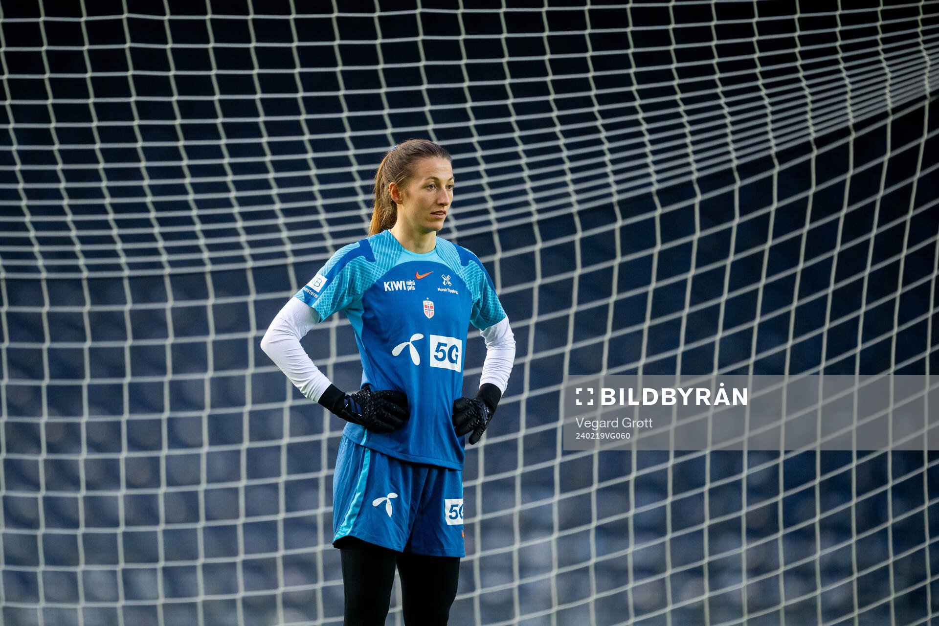 Goalkeeper Cecilie Fiskerstrand of the Norwegian women's