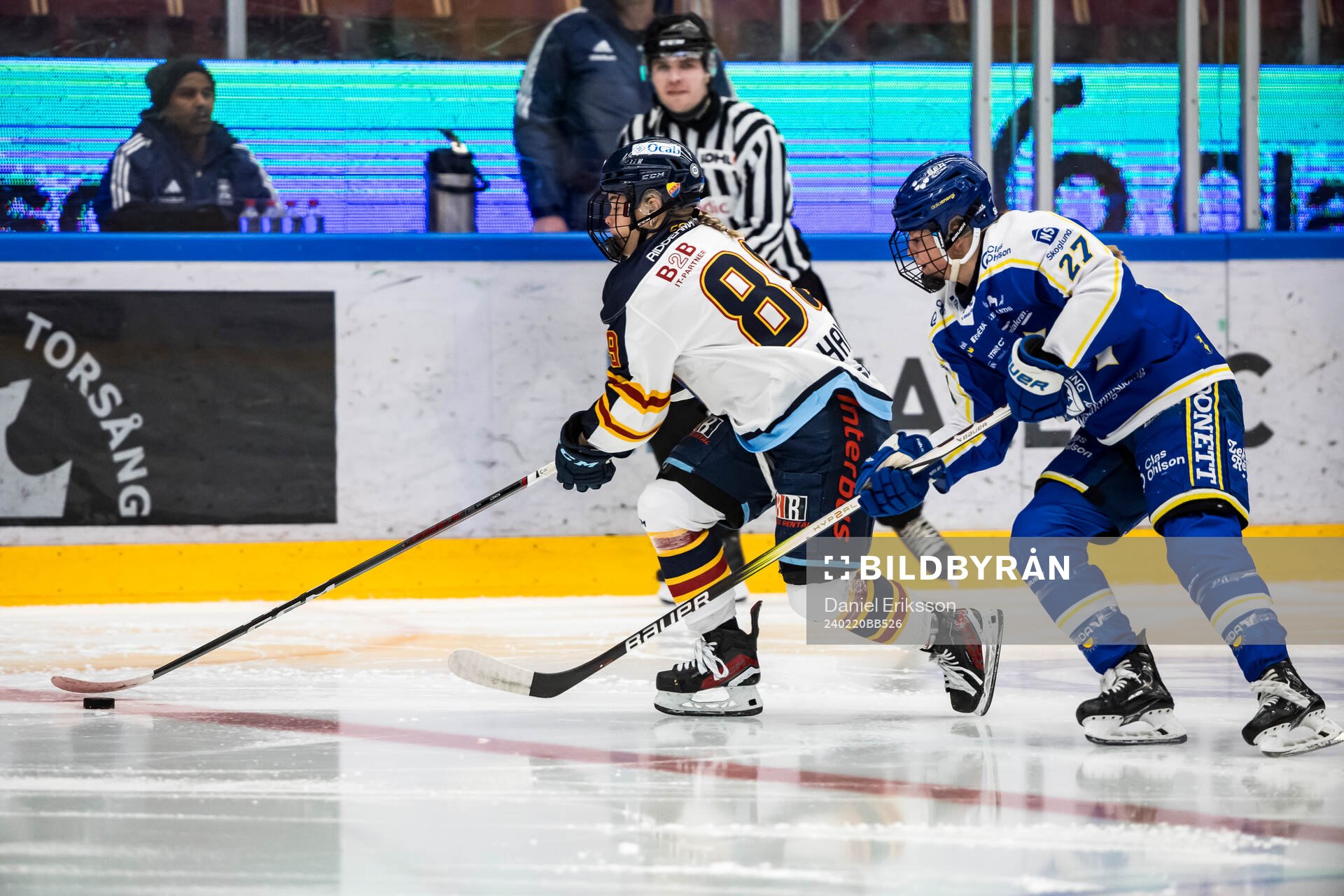 Djurgårdens Nicole Hall och Leksands Shay Maloney