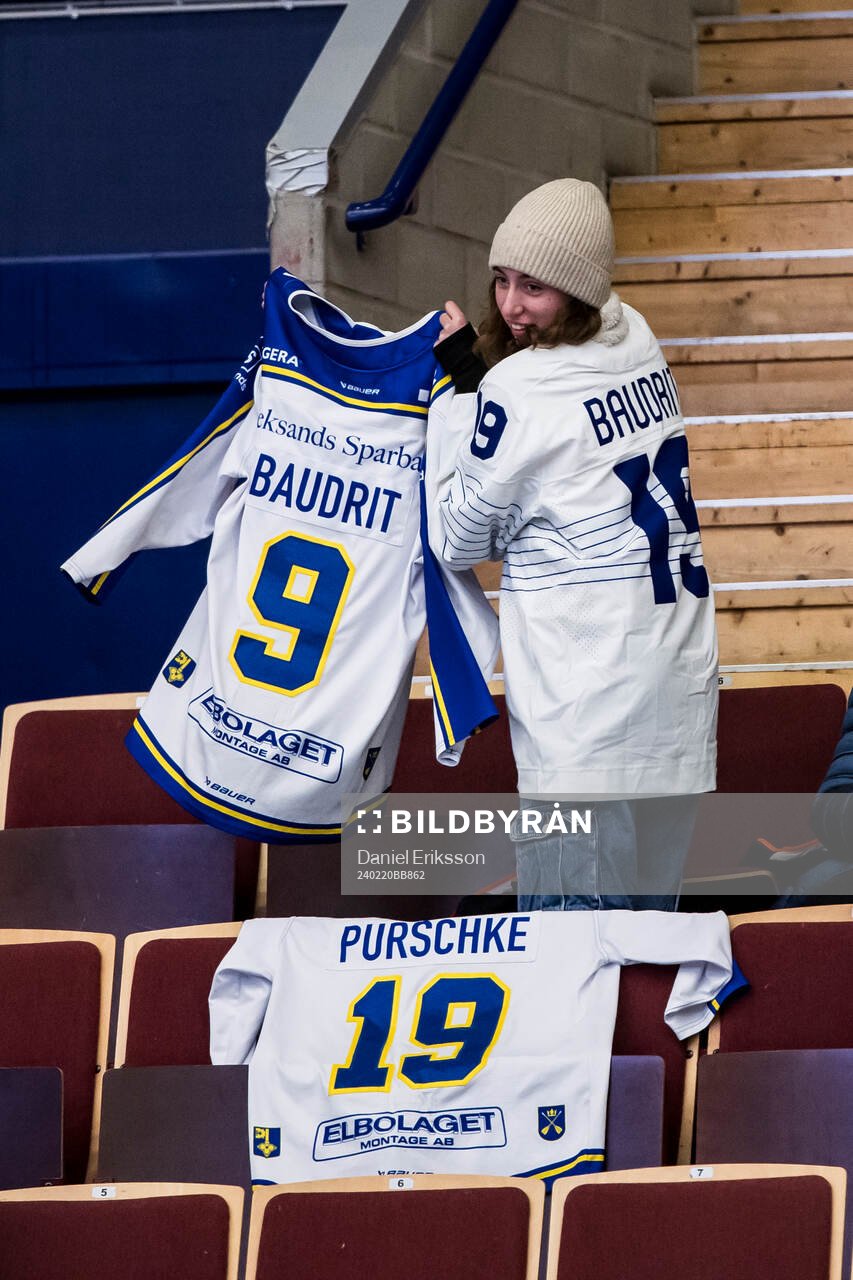 Leksands supporter jublar