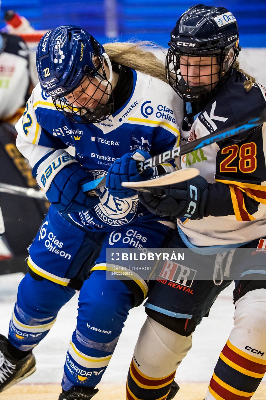 Leksands Agata Sarnovska och Djurgårdens Linn Mattsson