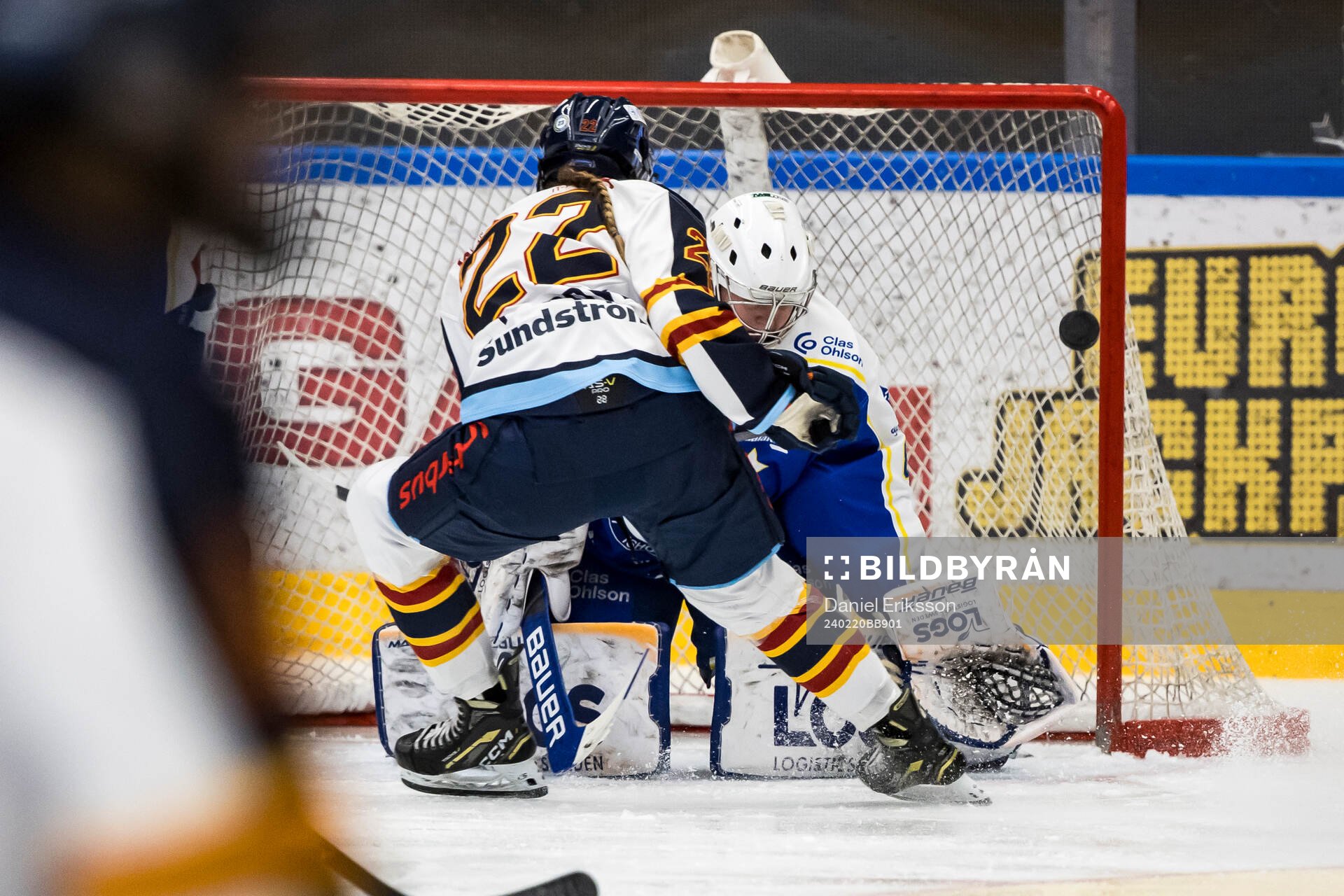 Leksands målvakt Ellen Jonsson och Djurgårdens Tereza