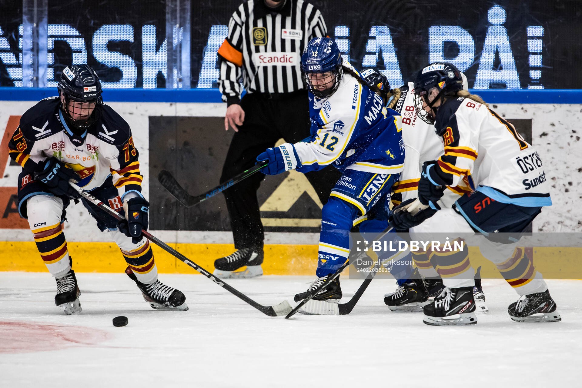 Djurgårdens Hana Haasova och Leksands Autumn Macdougall