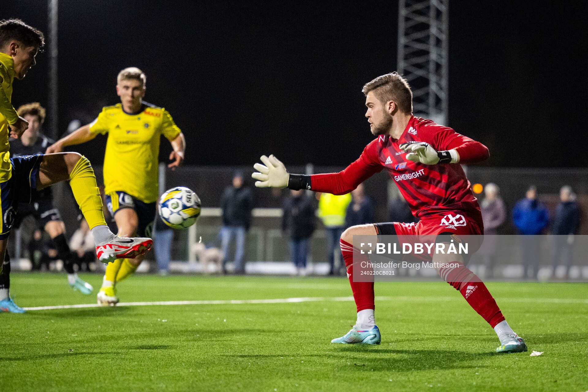 Ängelholms målvakt Robin Streifert
