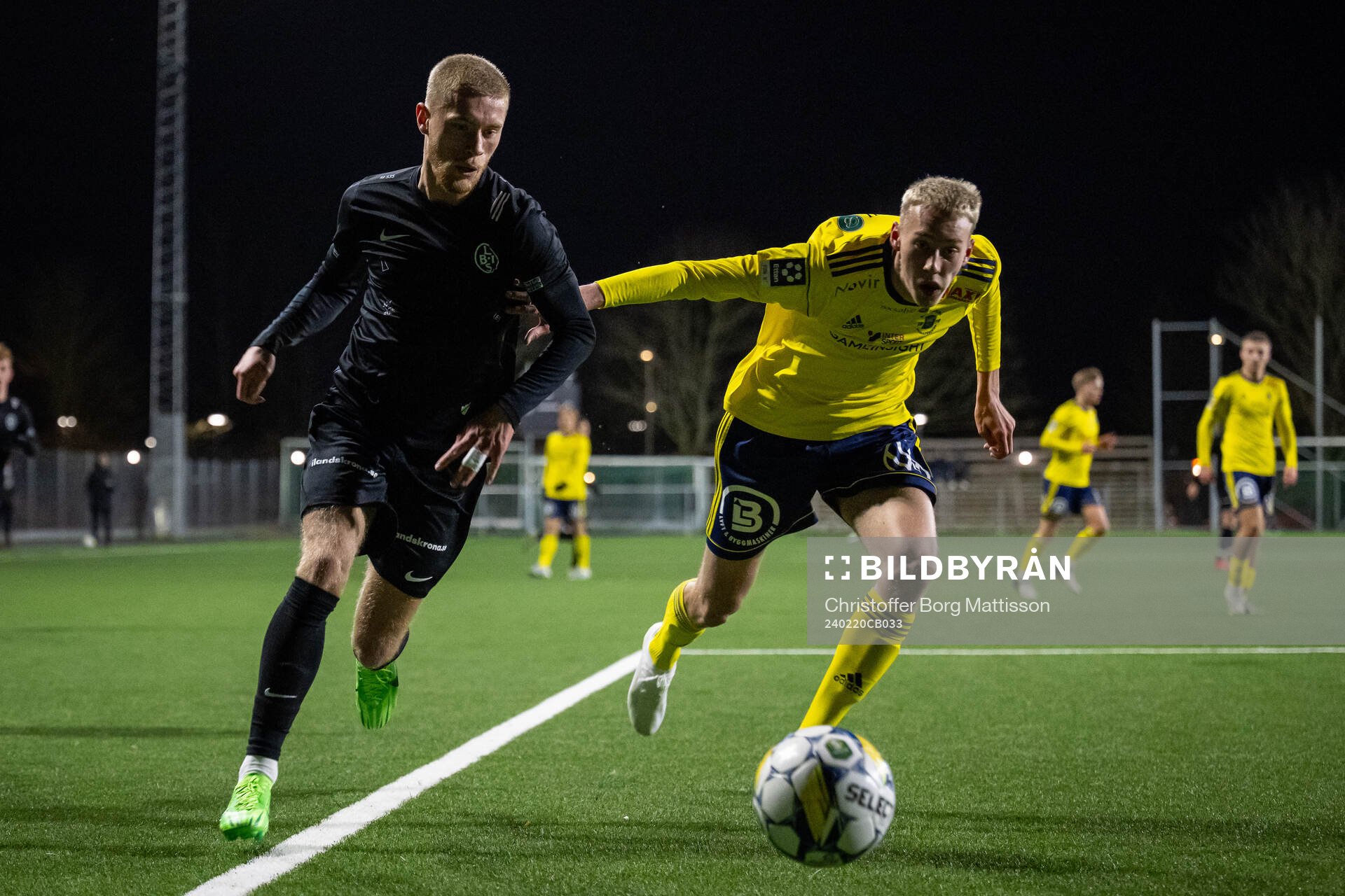 Landskrona BOISs Rasmus Wendt och Ängelholms Jonathan
