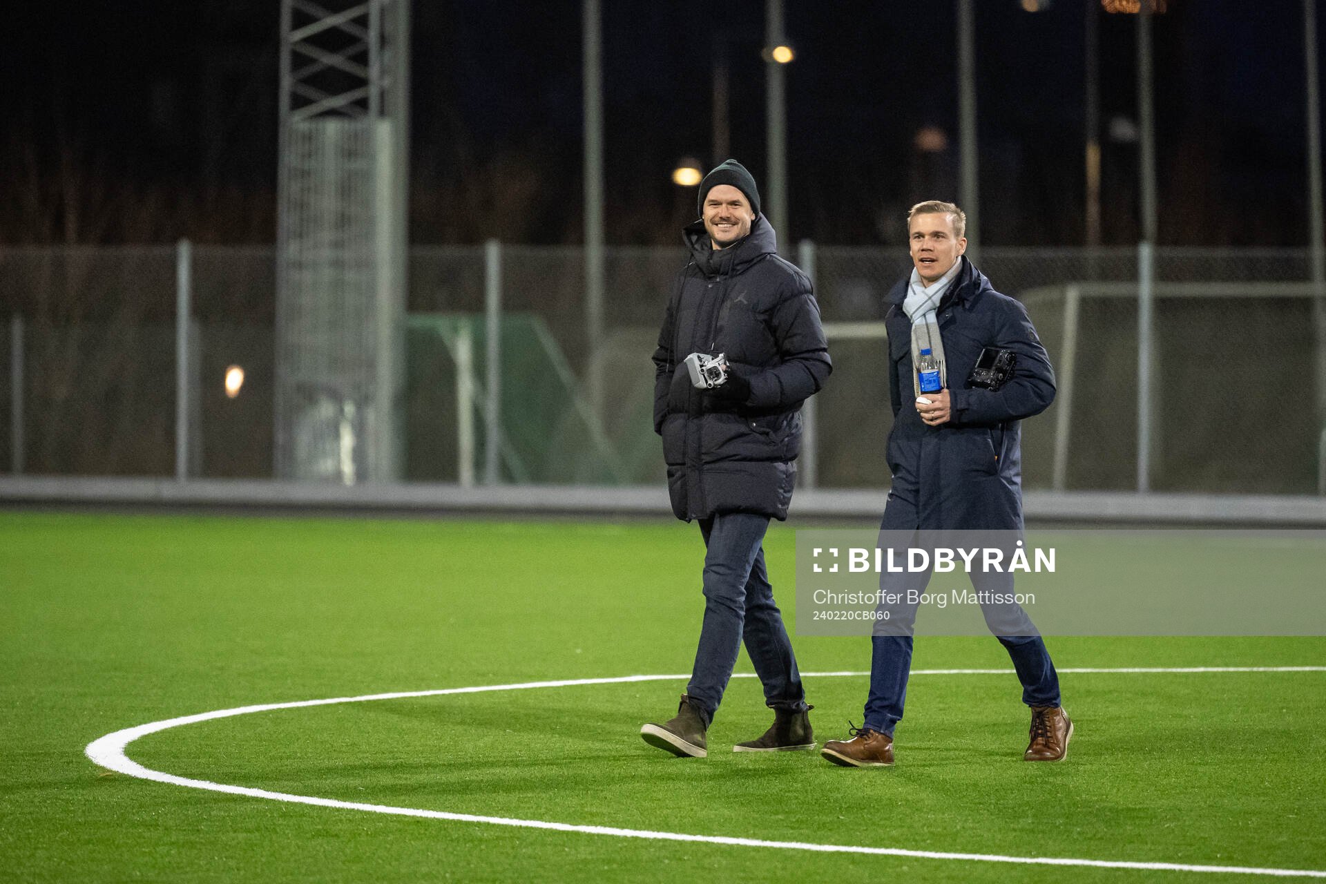 Landskrona BOISs kommunikatörer Mattias Hallberg och