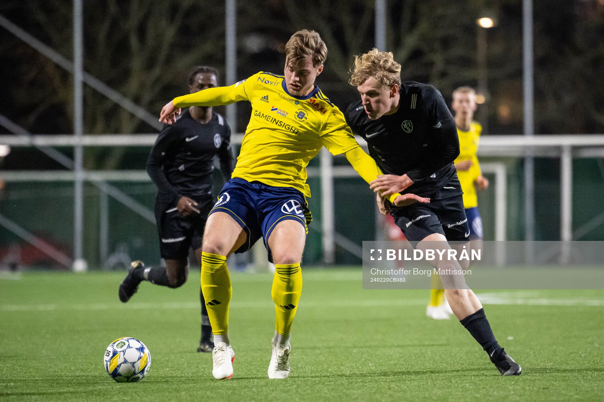 Ängelholms Johan Gudmundsson och Landskrona BOISs Gustaf