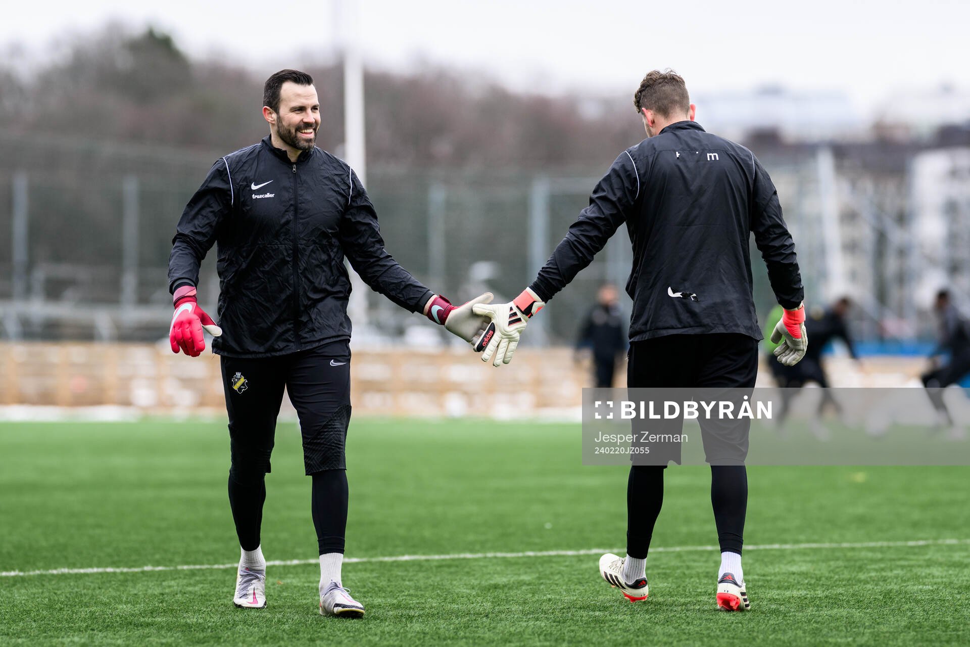 AIKs målvakt Budimir Janosevic och målvakt Kristoffer