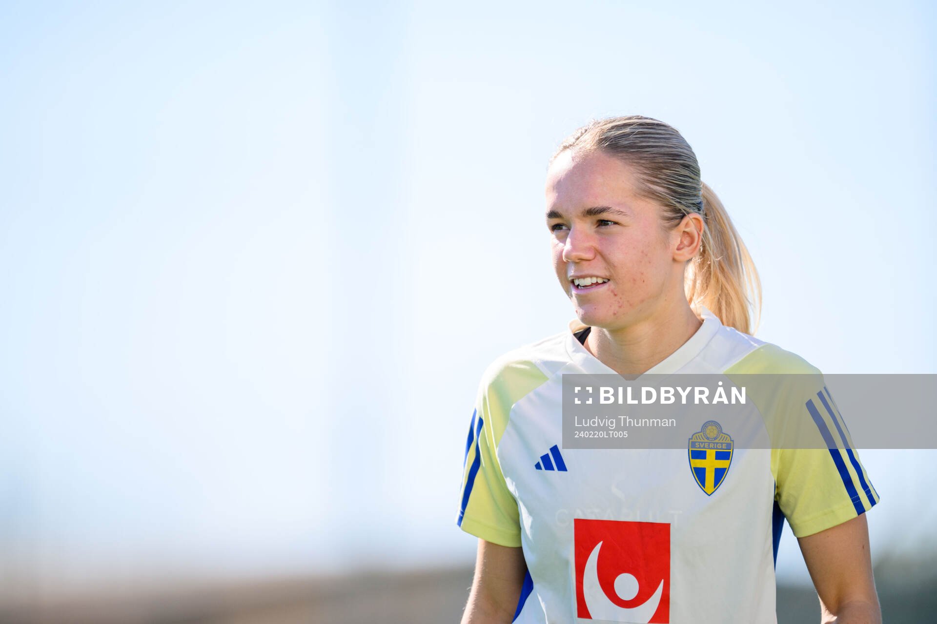 Hanna Lundkvist of Sweden of the women's national football