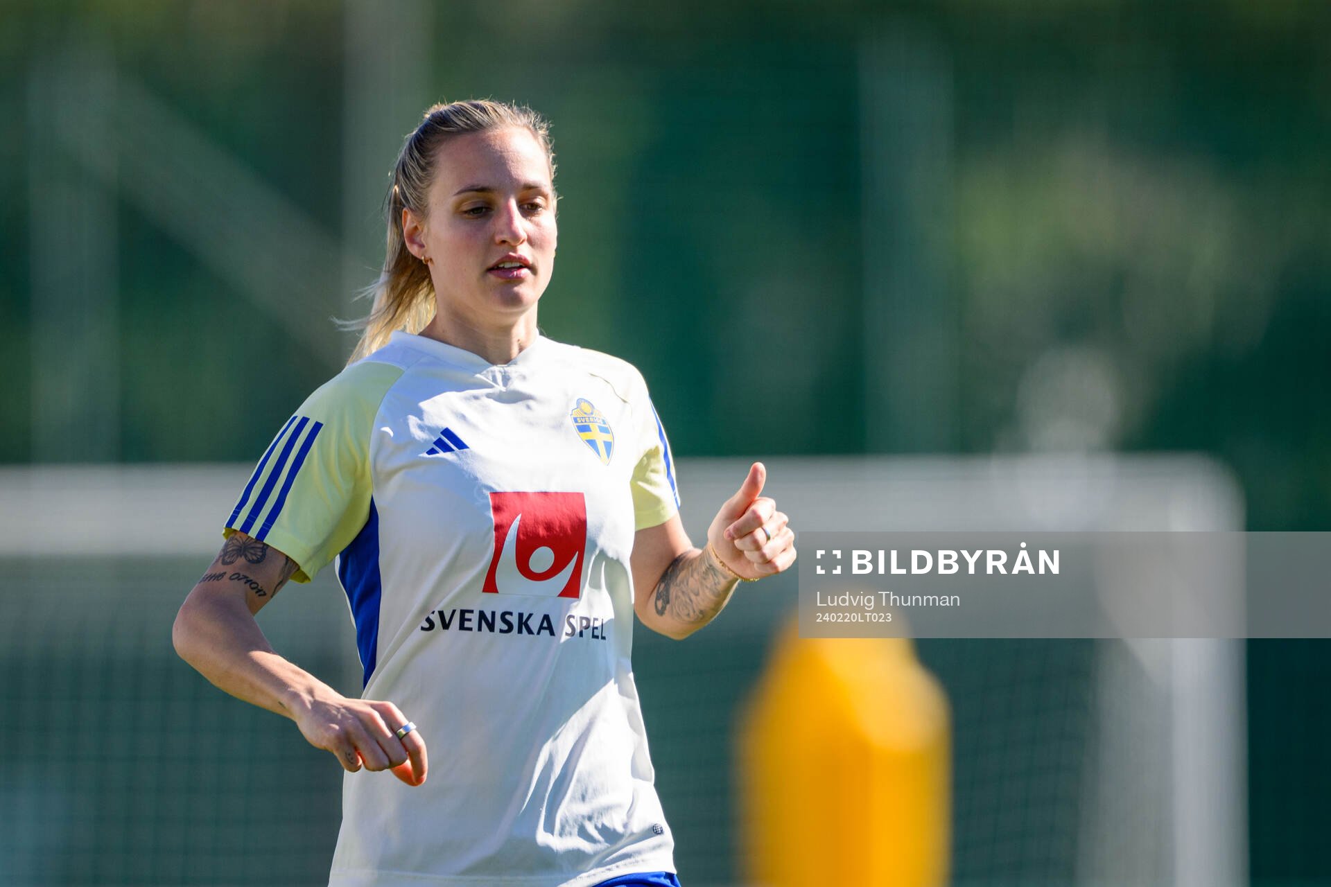 Nathalie Björn of Sweden of the women's national football