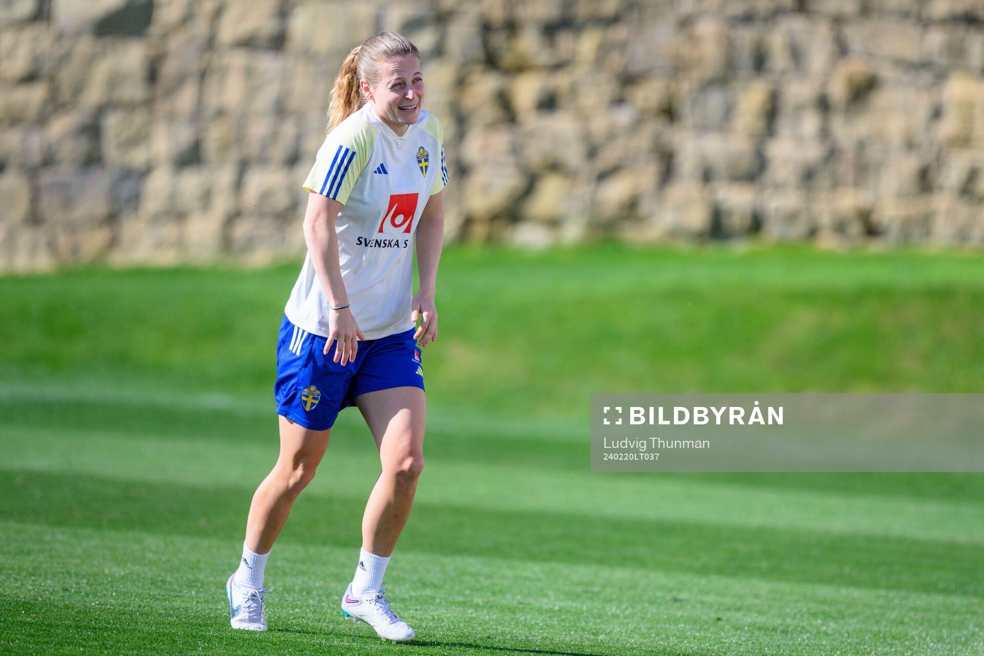Anna Anvegård of Sweden of the women's national football