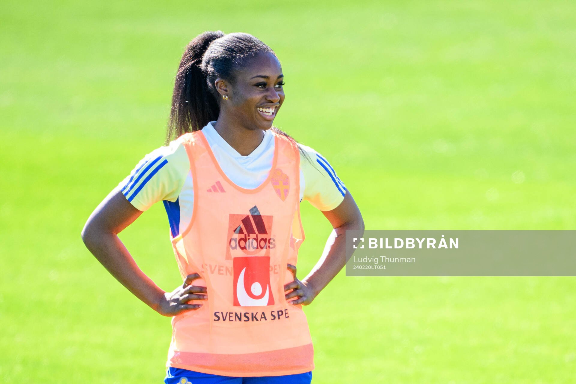 Monica Jusu Bah of Sweden of the women's national football