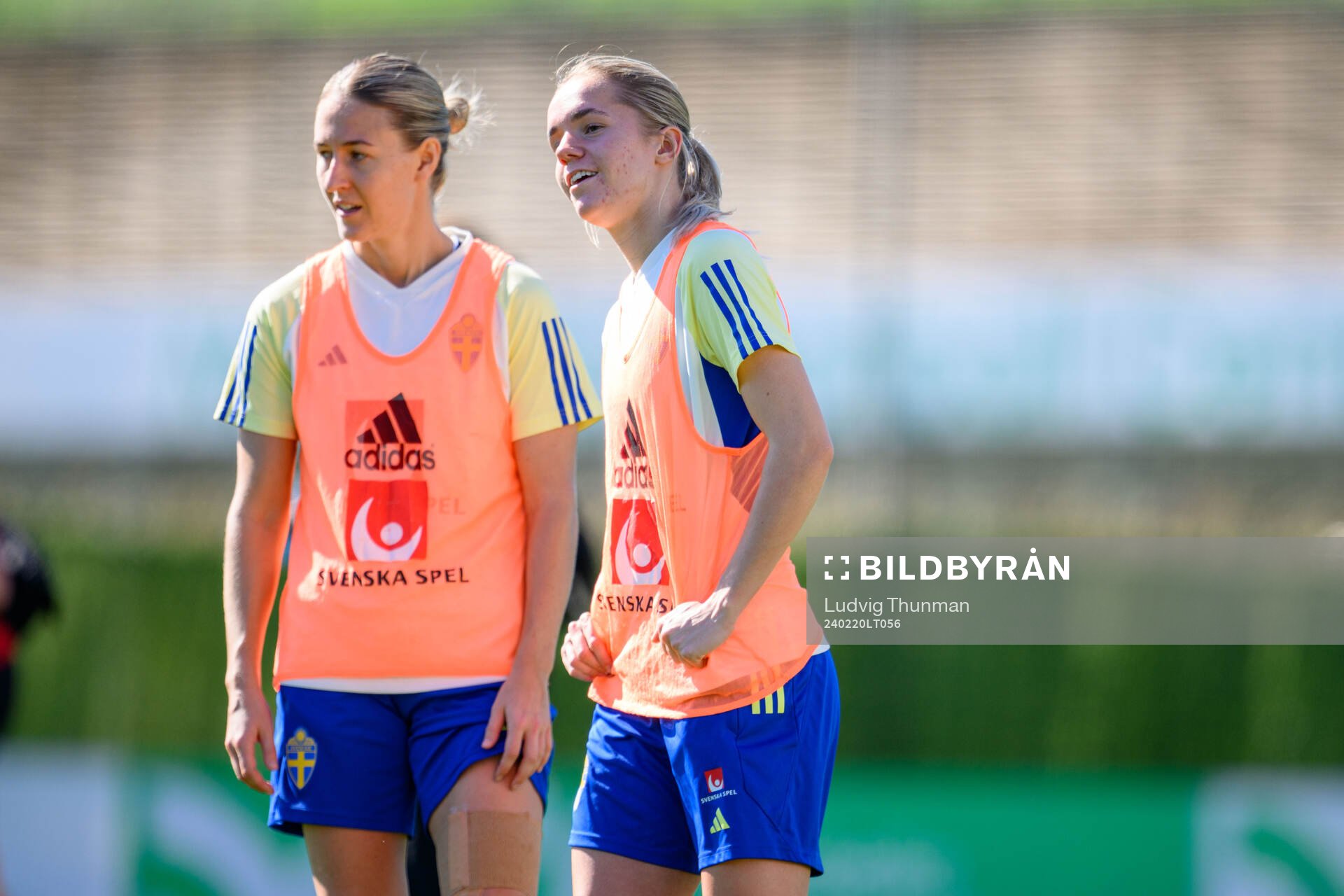 Emma Kullberg and Hanna Lundkvist of Sweden of the women's