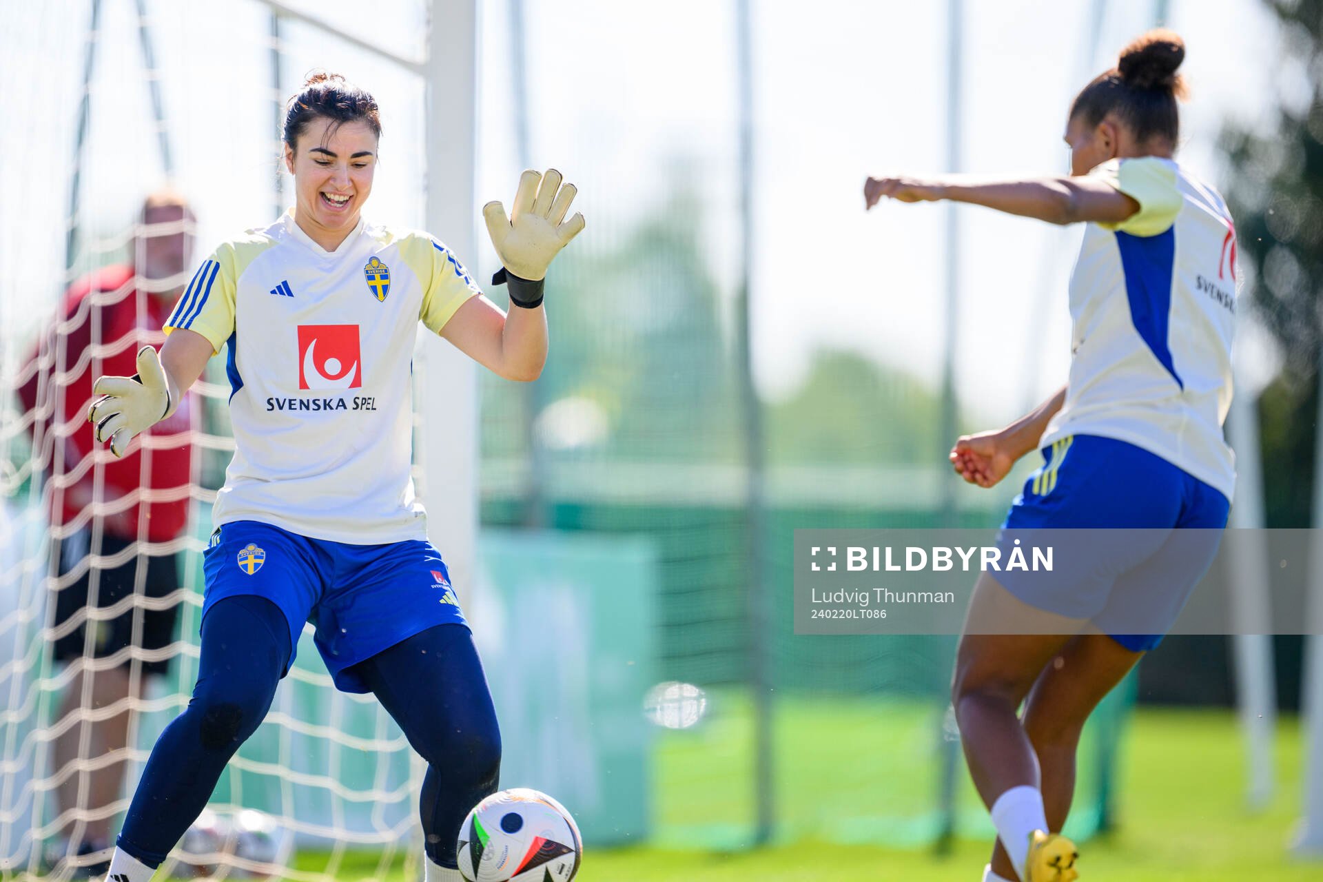 Goalkeeper Zecira Musovic of Sweden of the women's national