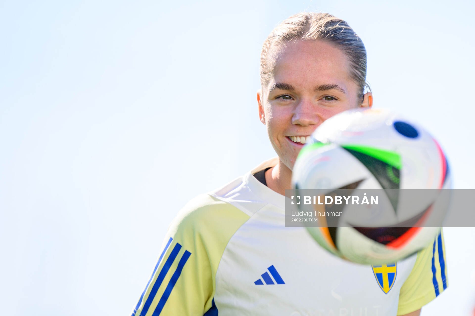Hanna Lundkvist of Sweden of the women's national football