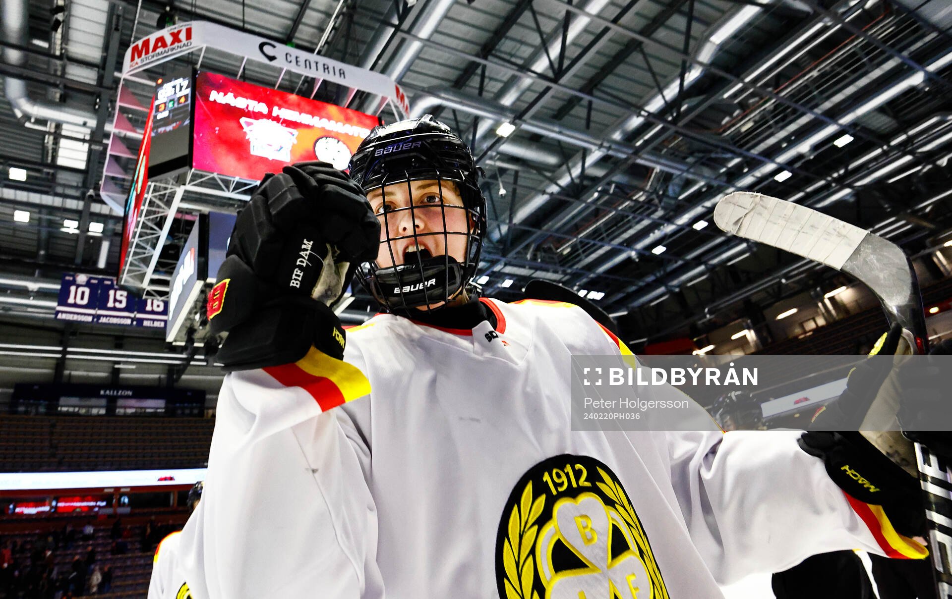 Brynäs Stina Sandberg jublar