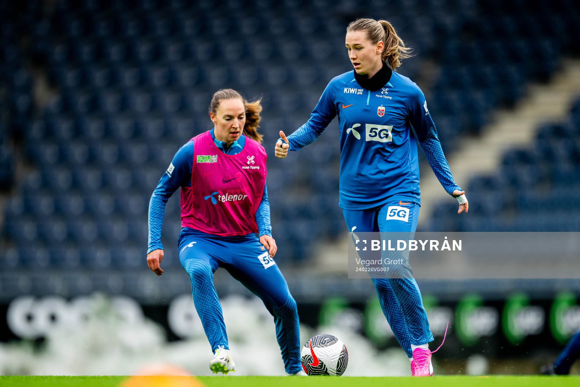 Marit Bratberg Lund and Elisabeth Terland of the Norwegian