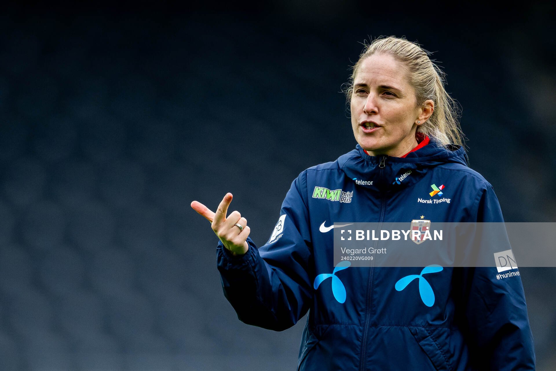 Gemma Grainger, head coach of the Norwegian women's