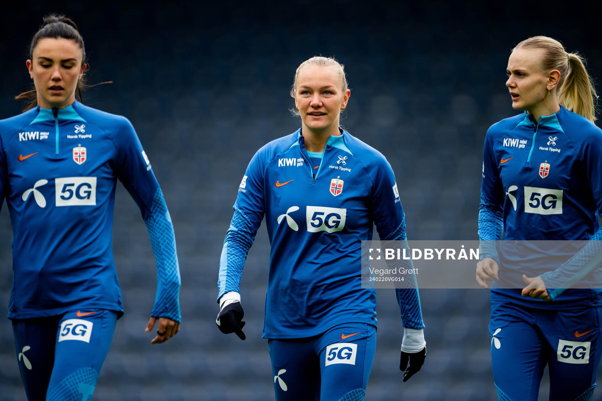 Ingrid Syrstad Engen, Frida Maanum and Karina Sævik of the
