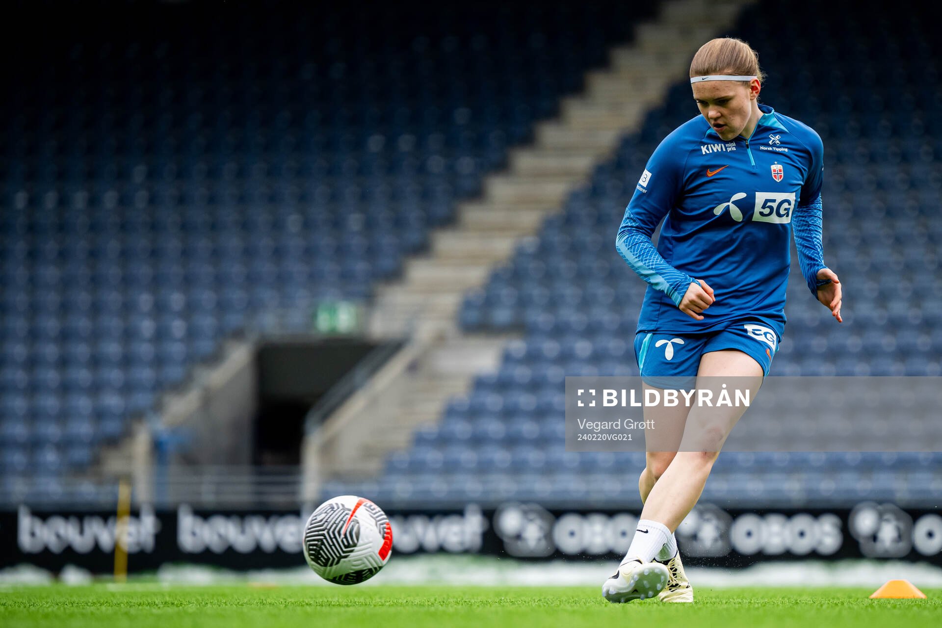 Signe Gaupset of the Norwegian women's national football