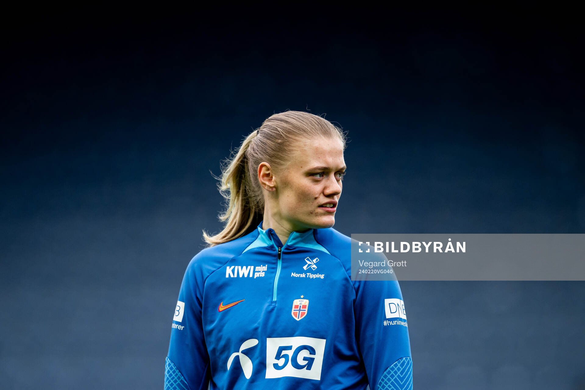 Mathilde Harviken of the Norwegian women's national