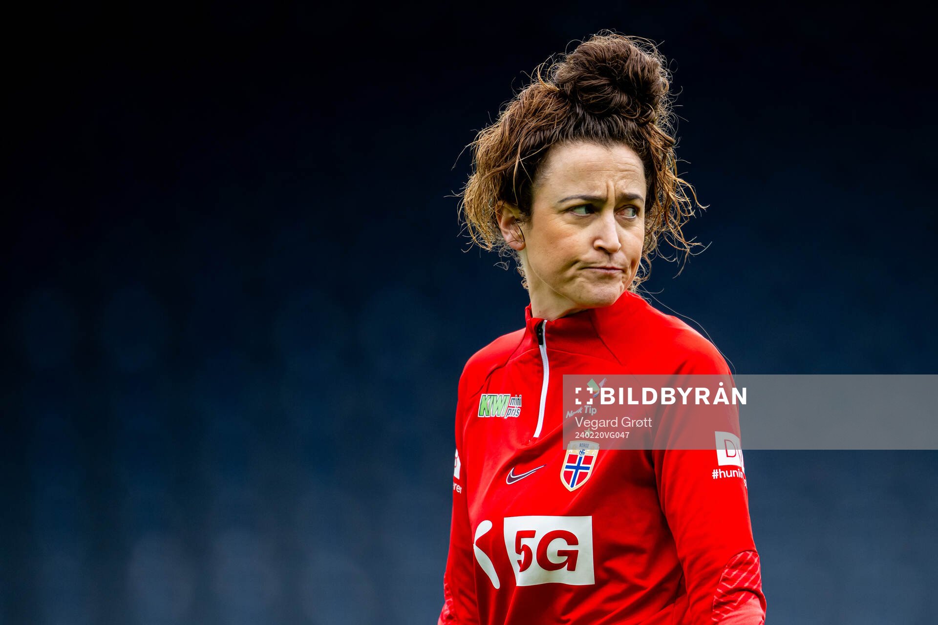 Frankie Hunter, fitness coach of the Norwegian women's