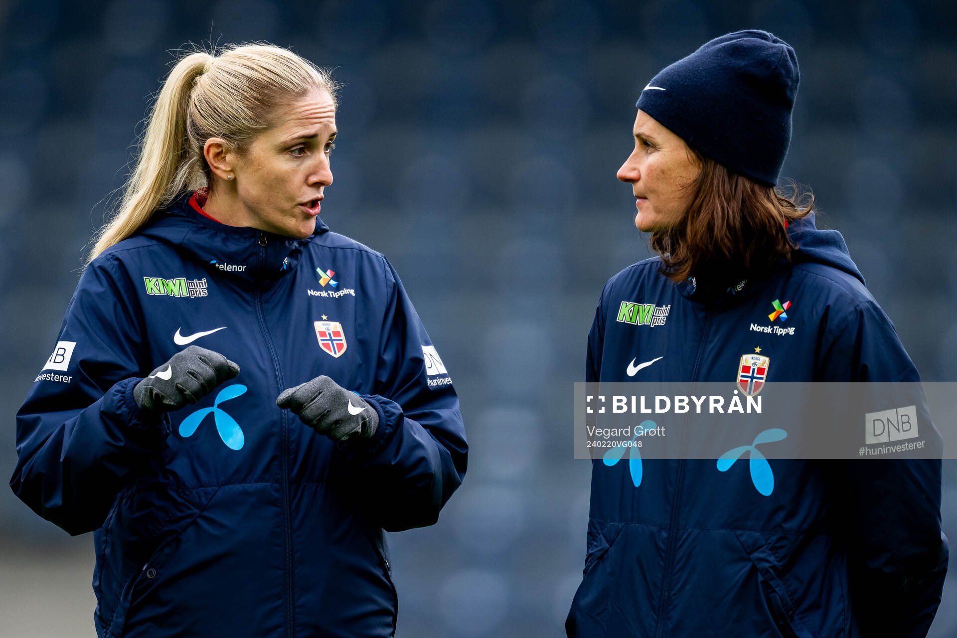 Gemma Grainger, head coach, and Ingvild Stensland,