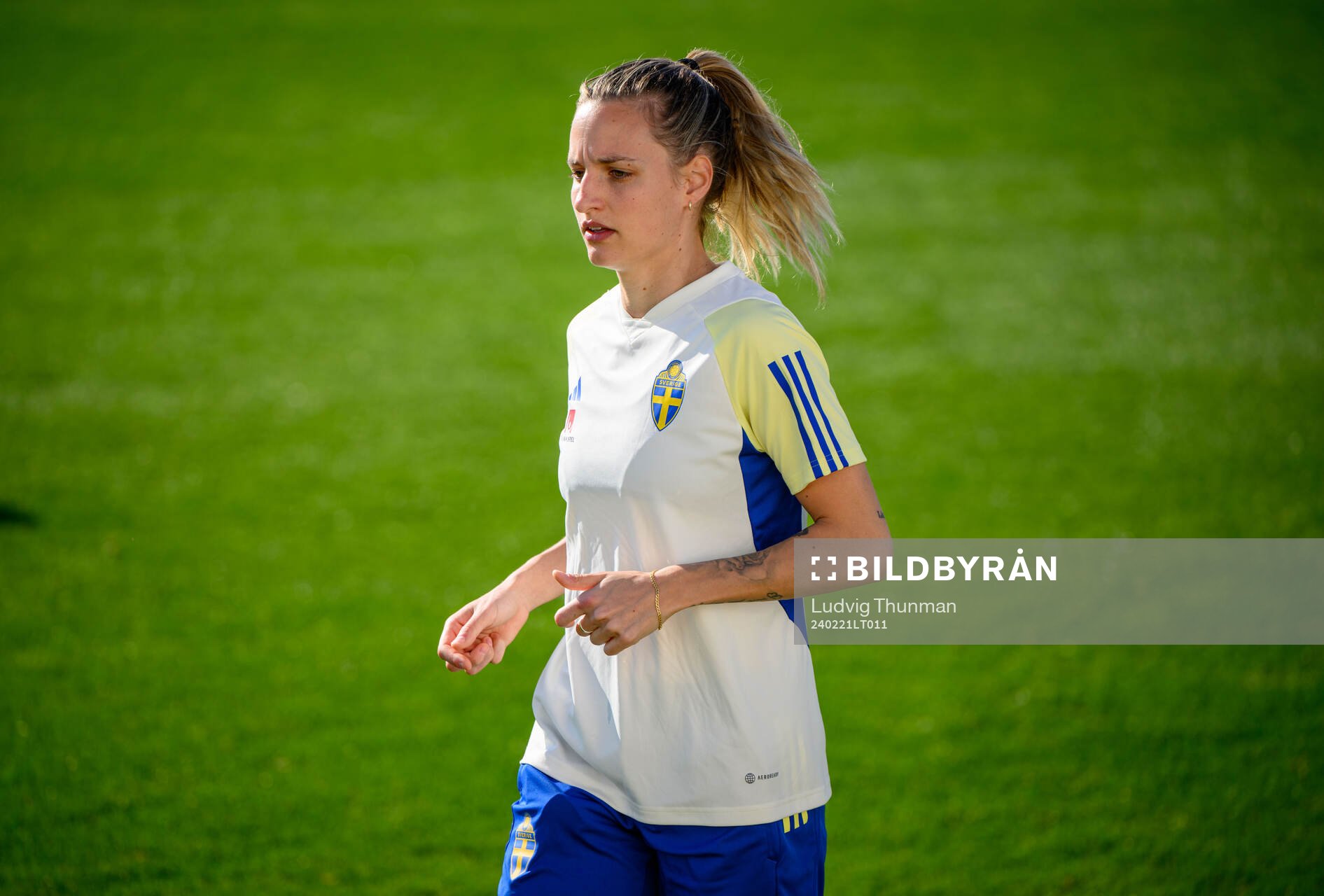 Nathalie Björn of Sweden of the women's national football