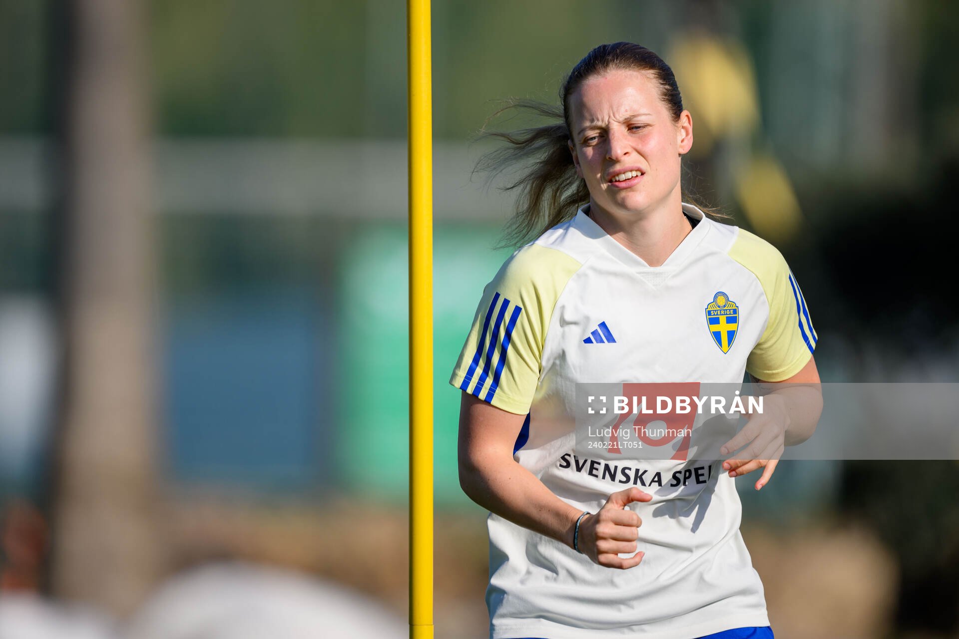 Anna Anvegård of Sweden of the women's national football