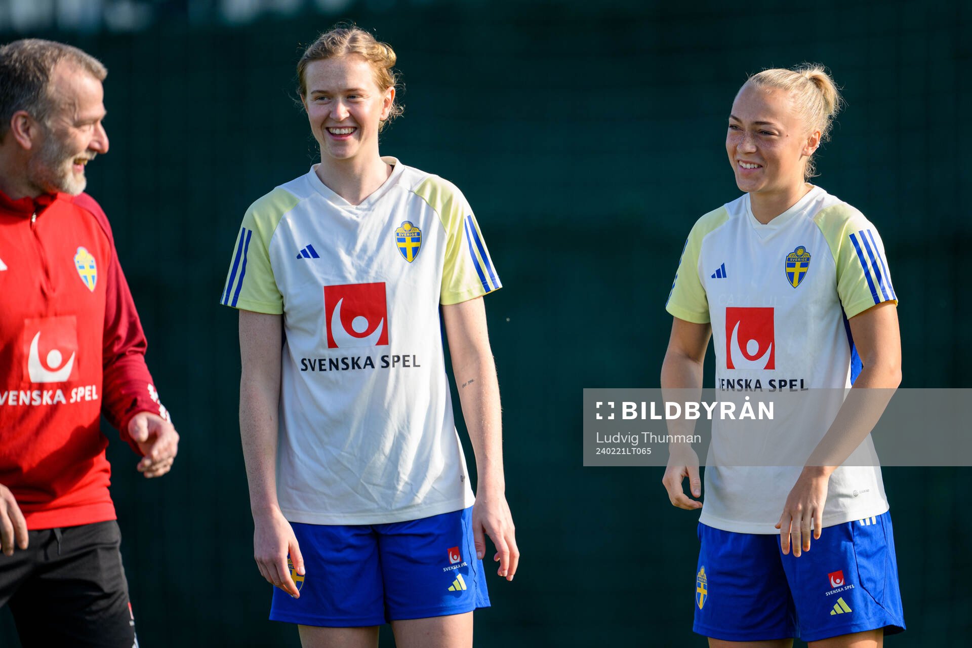 Emma Östlund and Hanna Bennison of Sweden of the women's