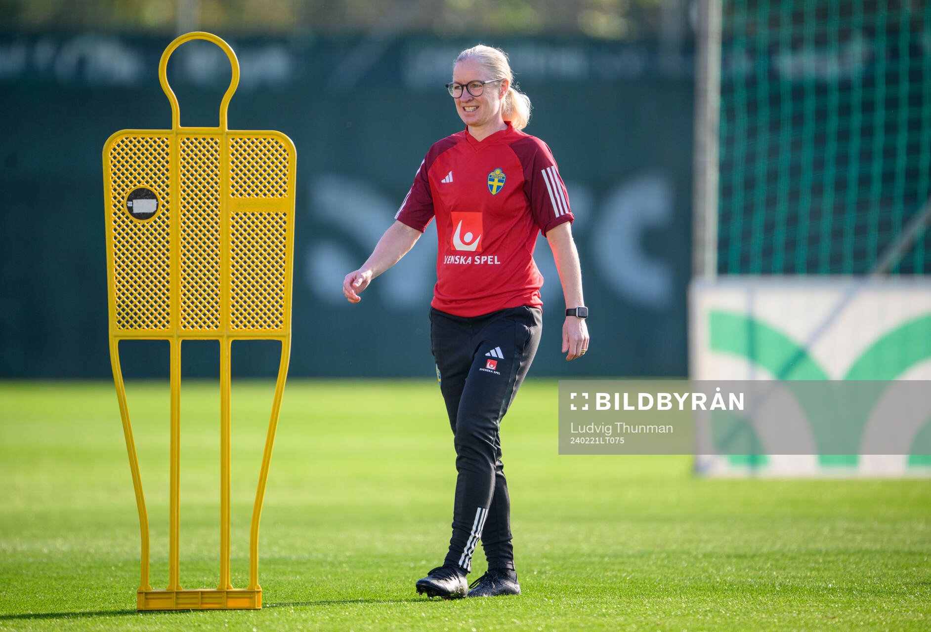Assistant coach Victoria Sandell of Sweden of the women's
