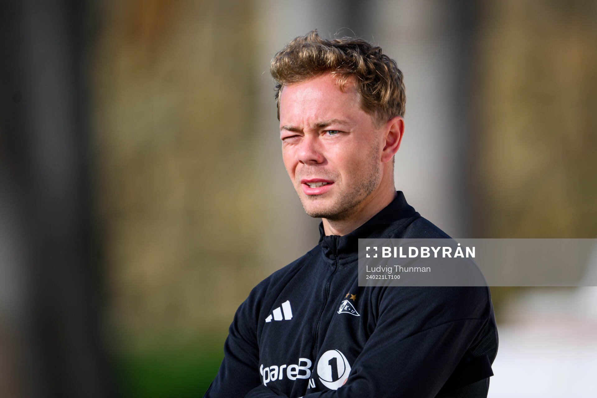 Adam Andersson of Rosenborg at a training session on February 21, 2024 in Marbella. 
