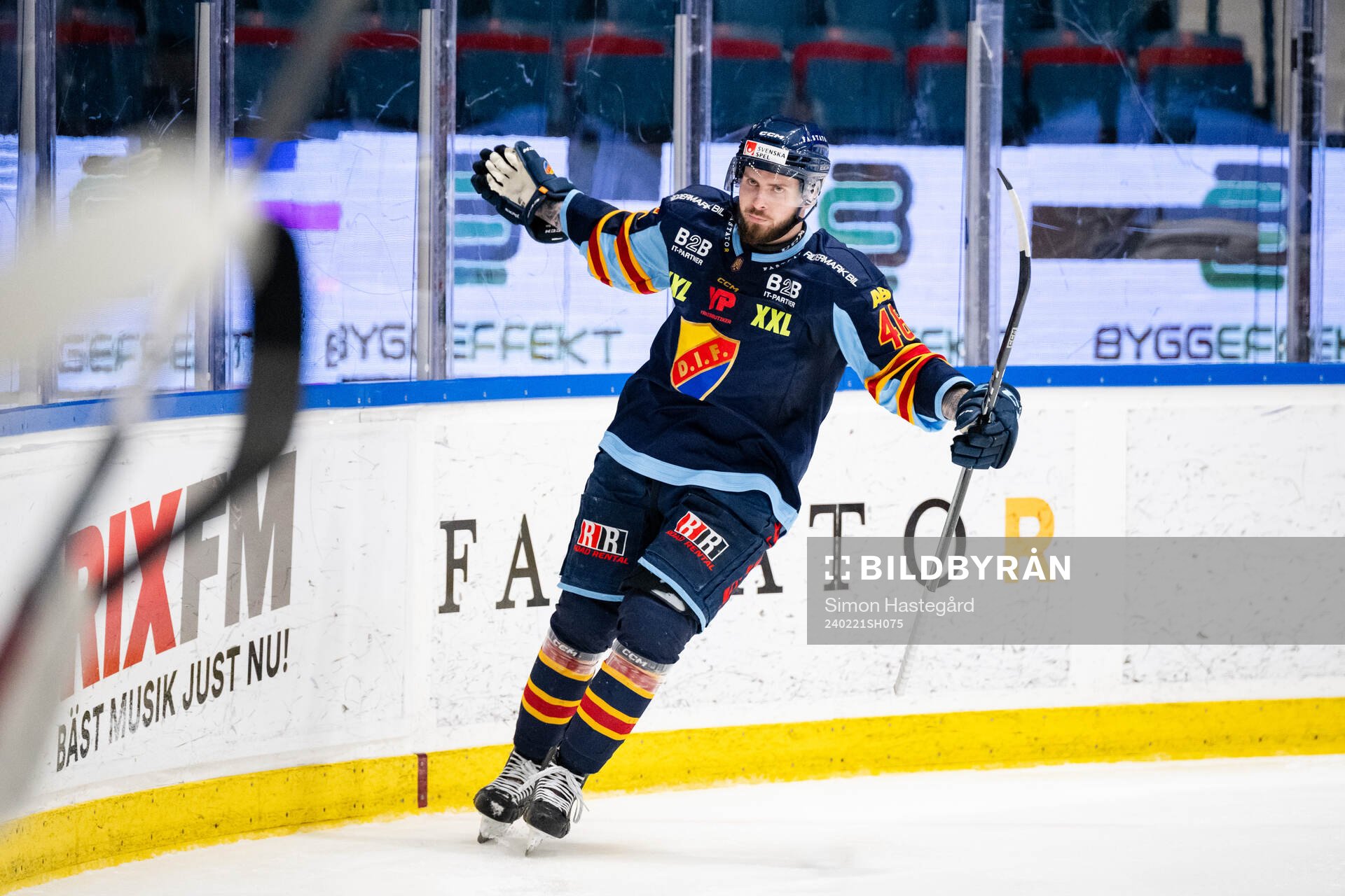 Djurgårdens Albin Grewe jublar