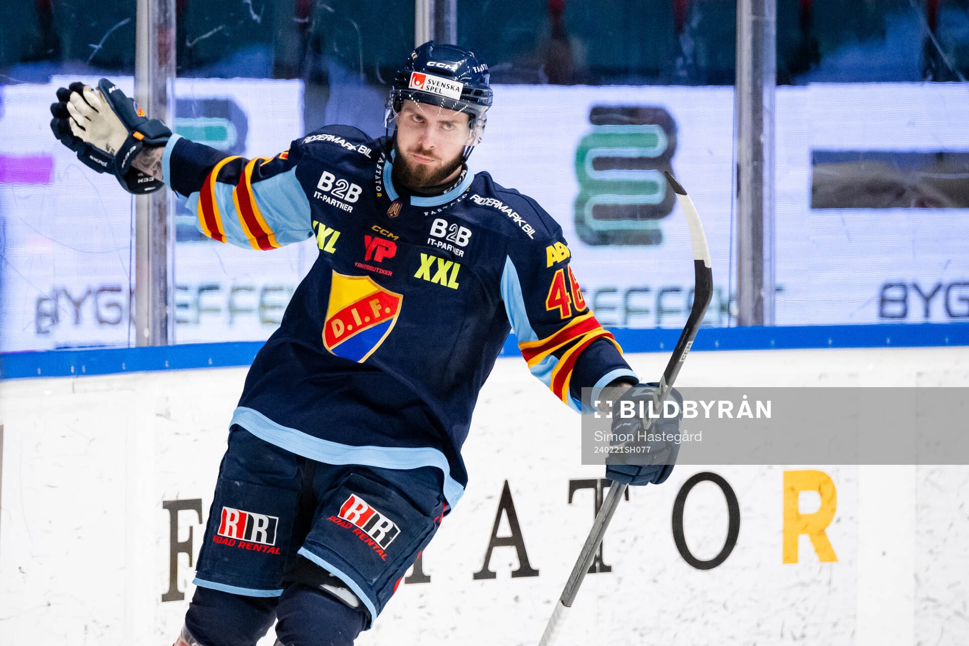 Djurgårdens Albin Grewe jublar