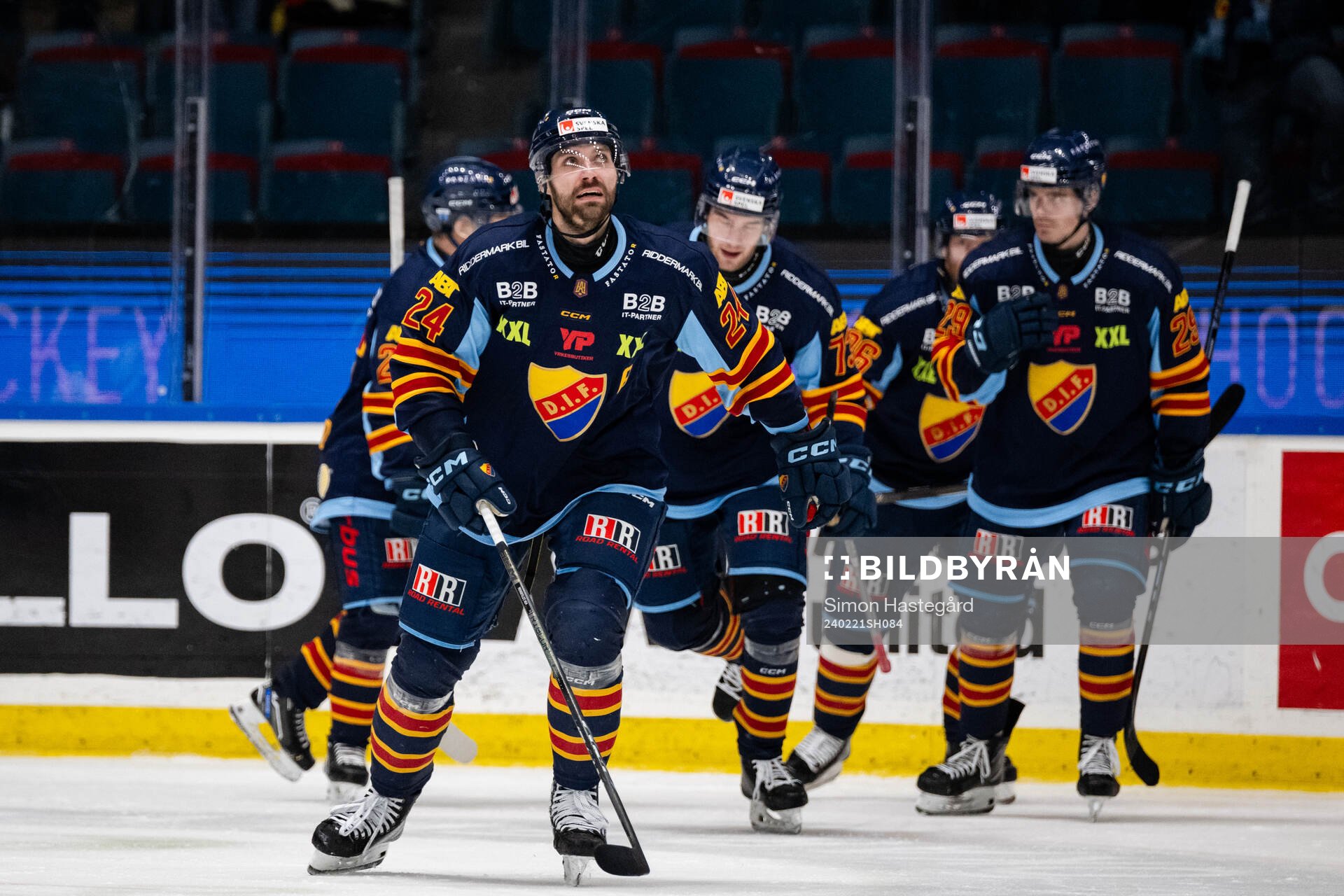 Djurgårdens Ludvig Rensfeldt jublar