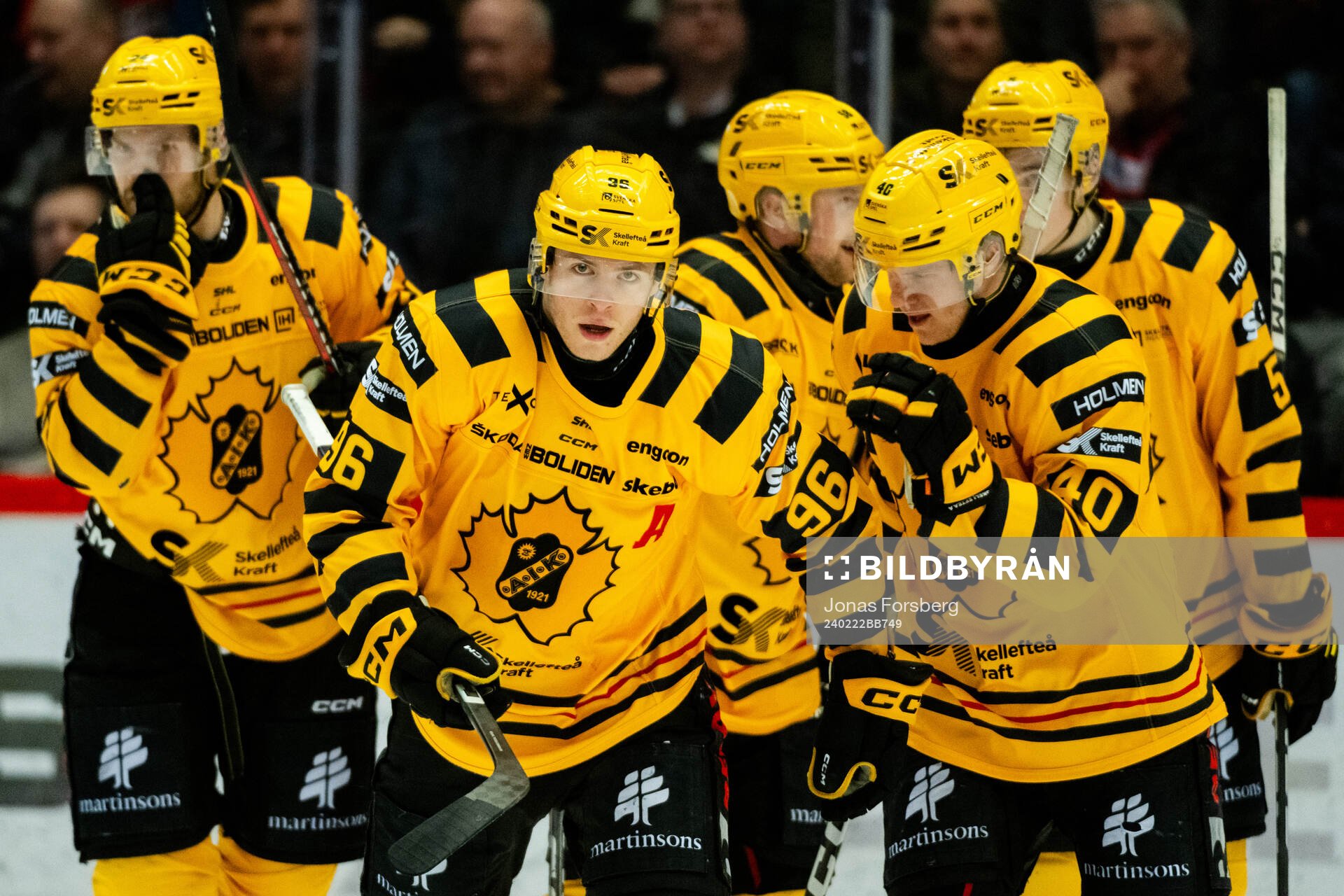 Skellefteås Rickard Hugg jublar