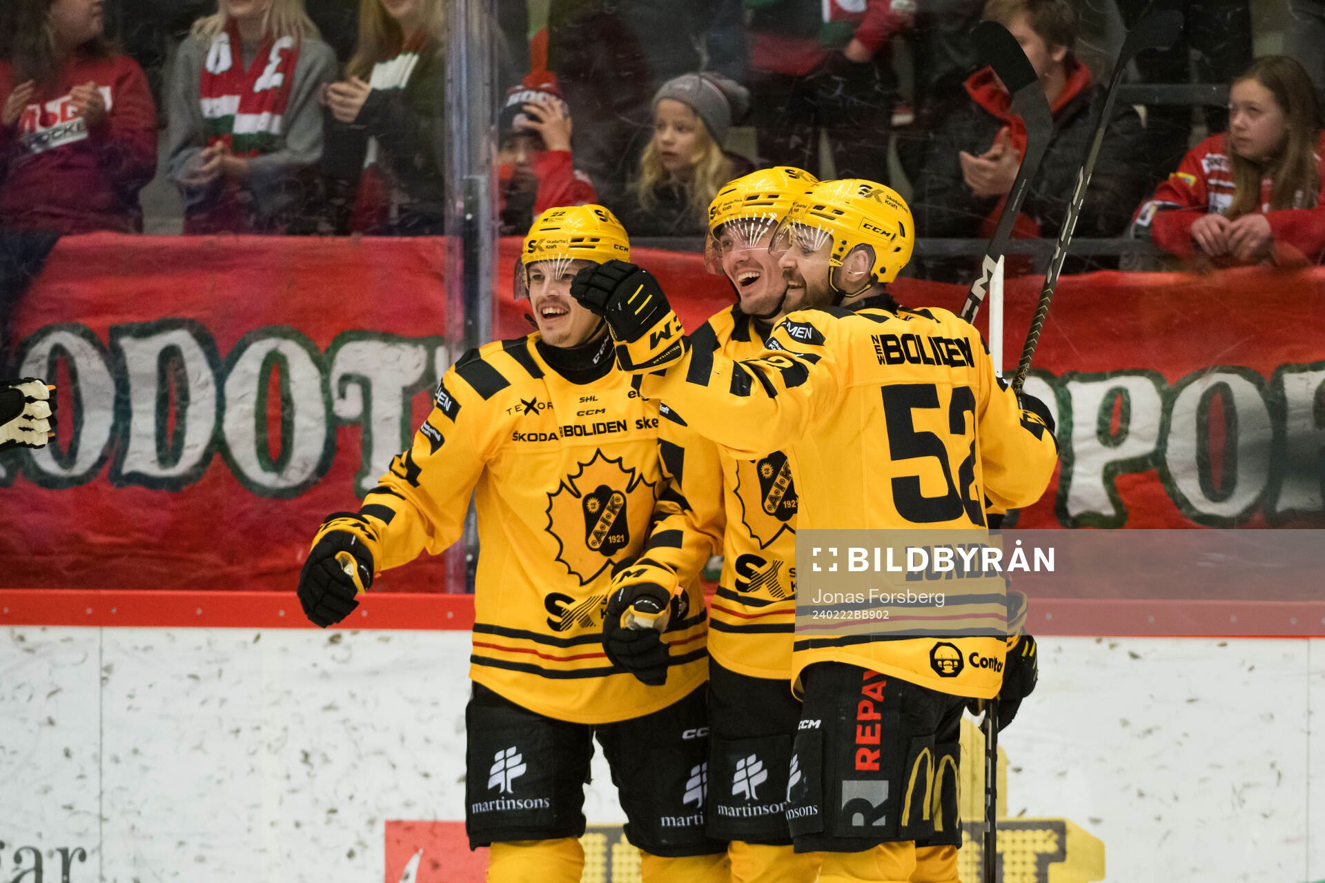 Skellefteås Arvid Lundberg jublar