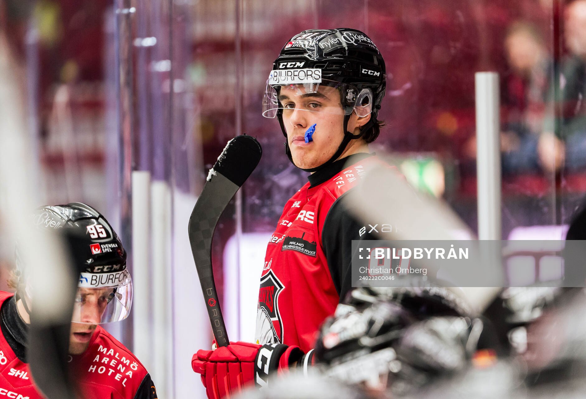 Malmö Redhawks Axel Sundberg deppar