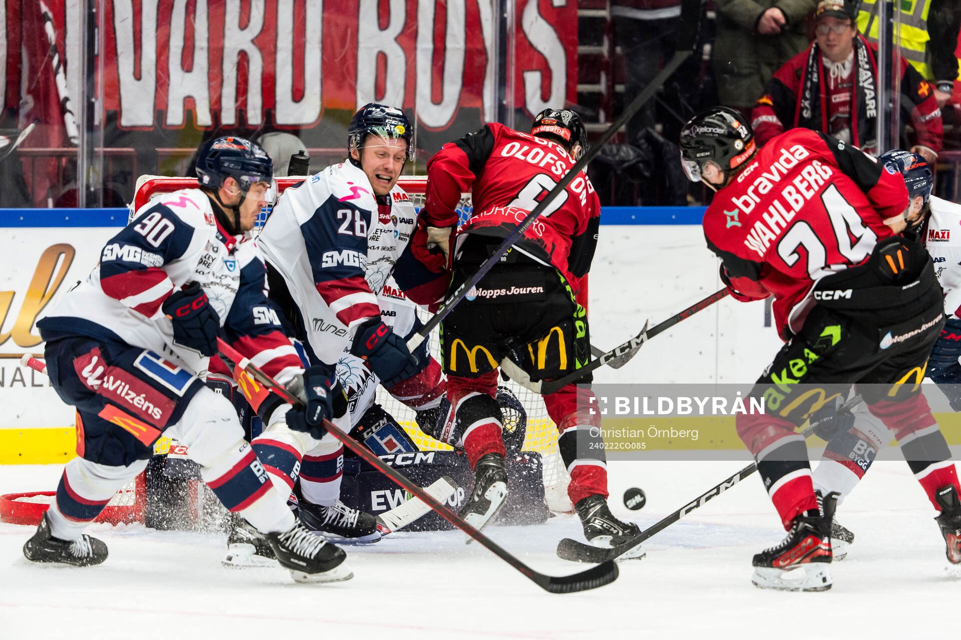 Linköpings Lance Bouma och Fabian Wagner och Malmö