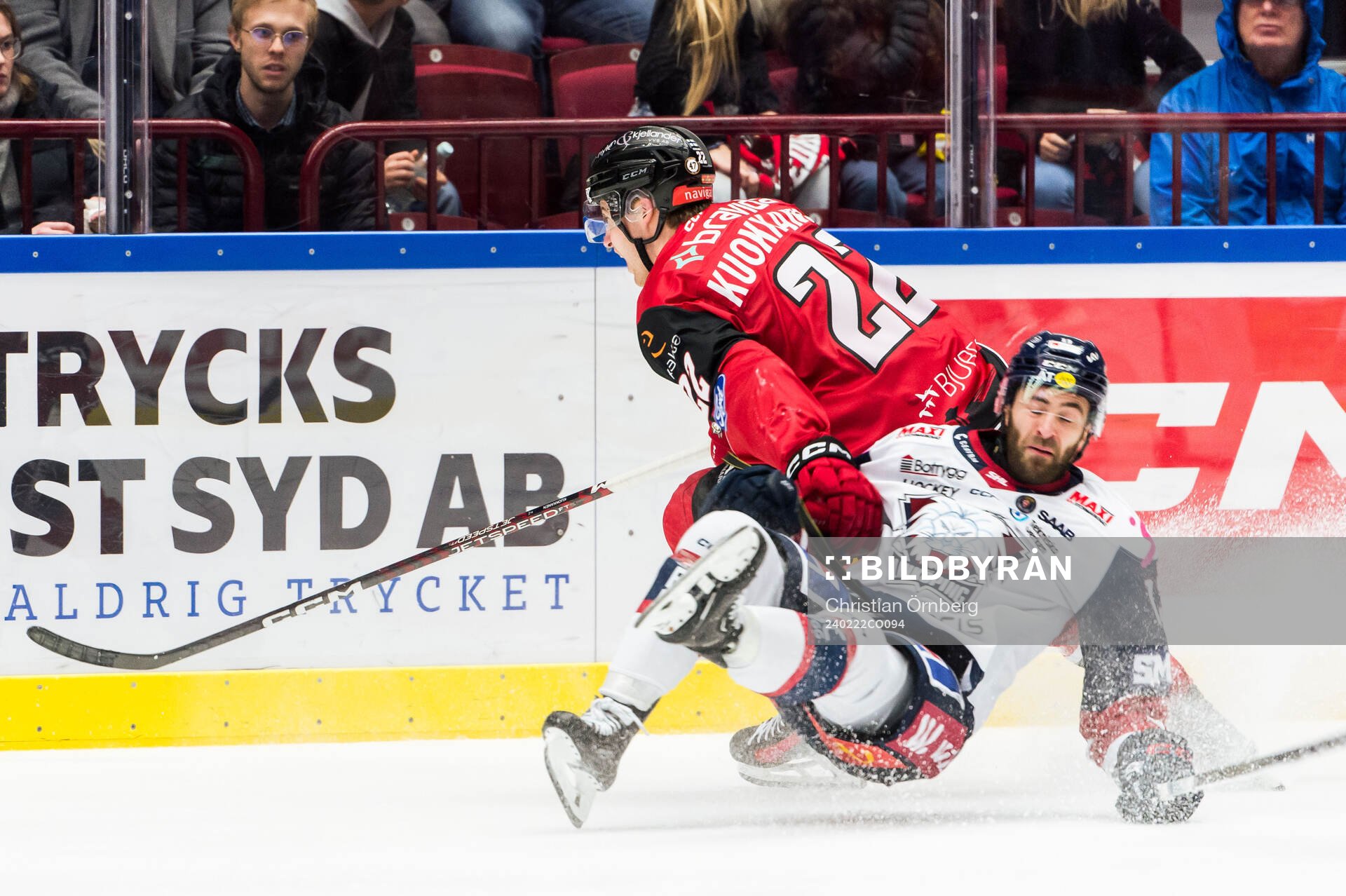 Malmö Redhawks Janne Kuokkanen och Linköpings Anthony