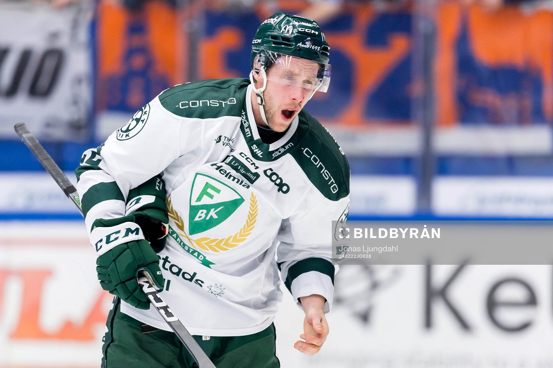 Färjestads Per Åslund har ont