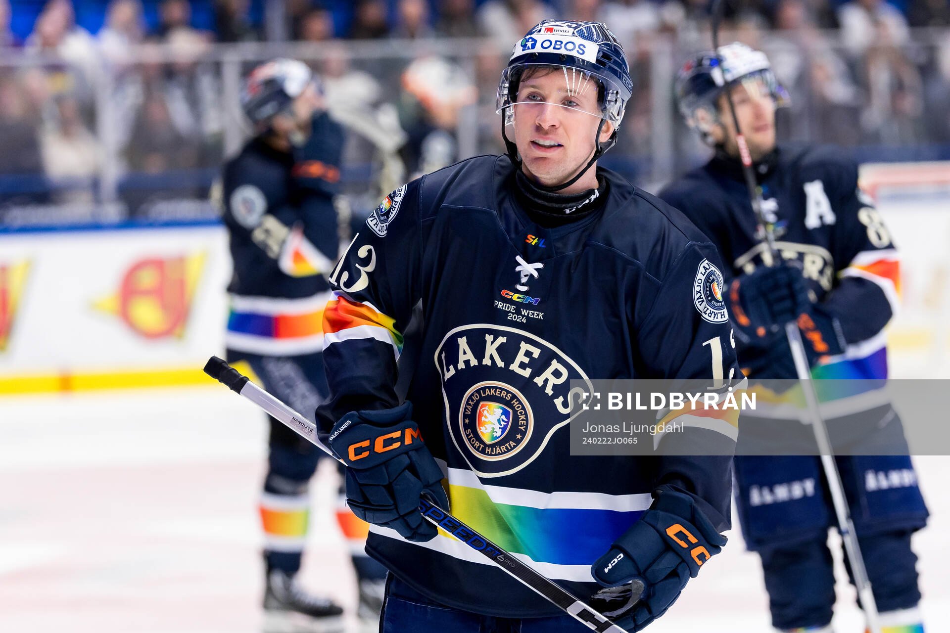 Växjös Dylan McLaughlin jublar