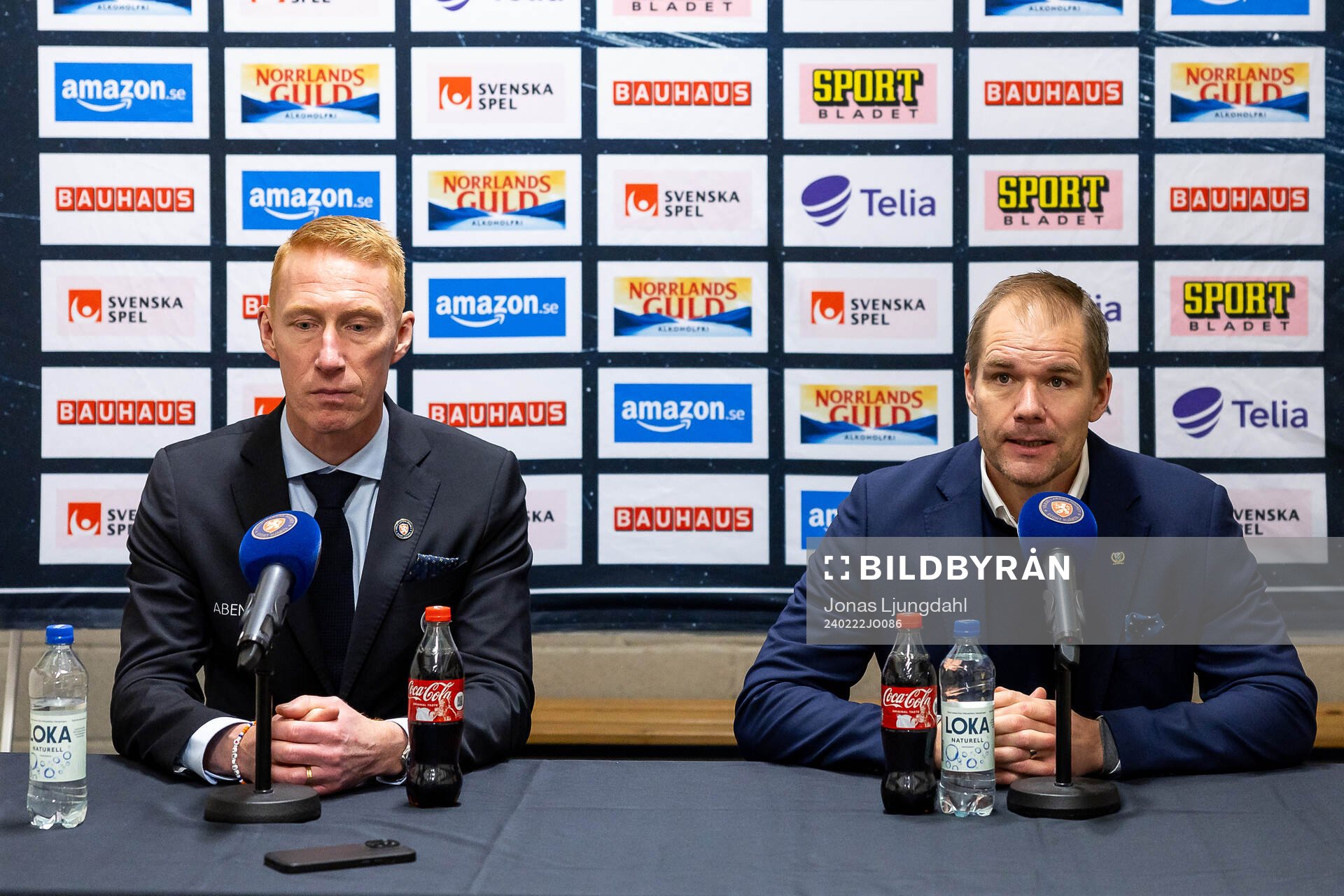 Växjös tränare Jörgen Jönsson och Färjestads tränare