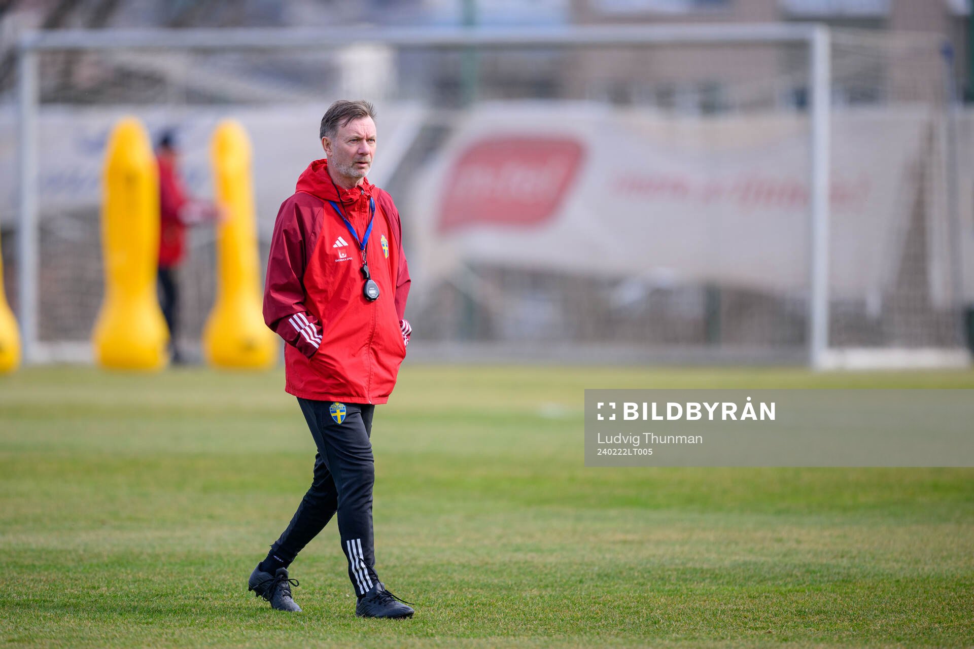 Head coach Peter Gerhardsson of Sweden of the women's